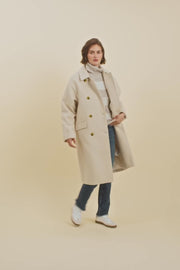 Venice Wool Coat | Feather Gray | Jakke fra Mos Mosh