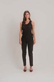 Relena Imanja Knit Tank Top  | Black | Strik fra Mos Mosh