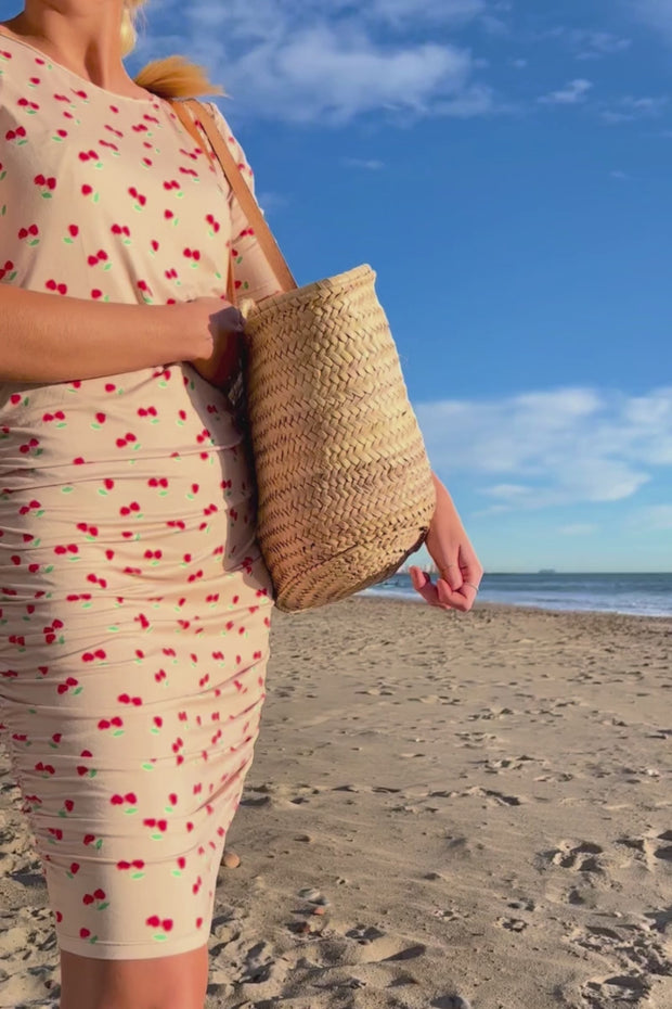 Alma Dress3 | Sand Heart Cherry | Kjole fra Liberté