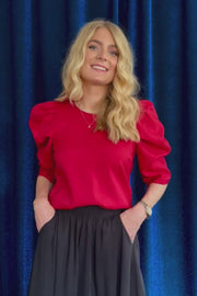 Winnie Blouse | Red | Bluse fra Liberté