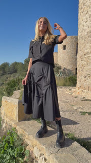 Siv String Skirt | Black | Nederdel fra Liberté