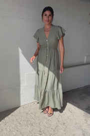 Elizabeth Dress | Green | Kjole fra Atelier C