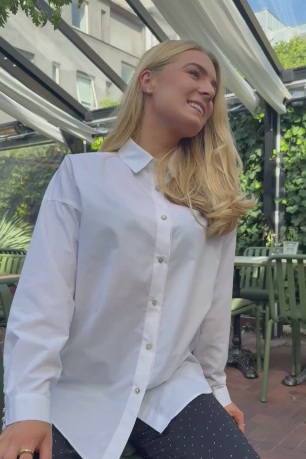 Sara Ls Shirt | White | Skjorte fra Liberté