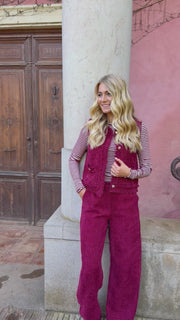Coco Wide Pants | Bordeaux | Bukser fra Liberté
