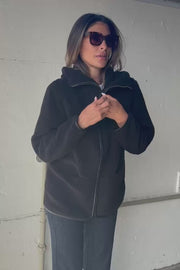 Bamie Teddy Zip | Sort | Jakke fra French Laundry