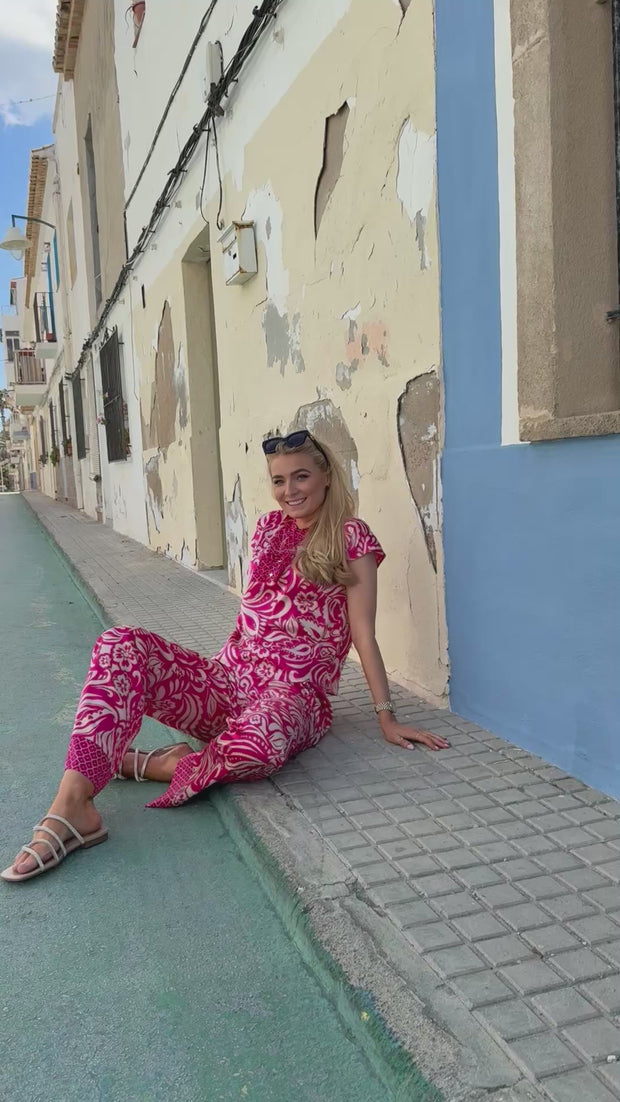 Tia Pants | Pink Mix | Bukser fra Liberté