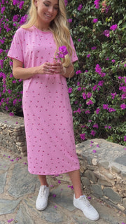 Alma Tshirt Dress | Pink Cherry | Kjole fra Liberté