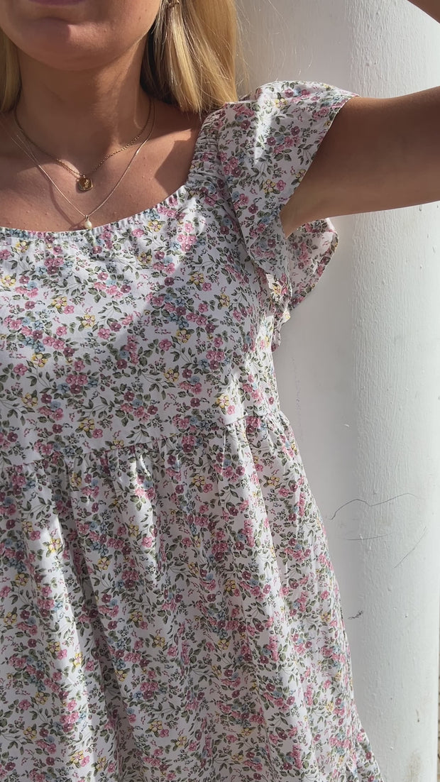 Gina Dress | Romantic Flower | Kjole fra Liberté