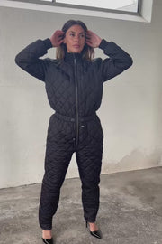 Lolly Quilt-Overall | Schwarz | Thermoanzug von French Laundry