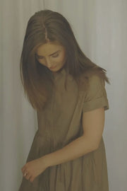 Ilona Shirt Dress | Dusty Army | Kjole fra Liberté