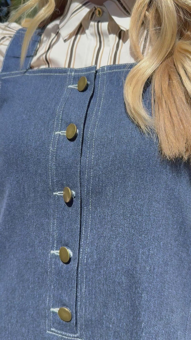 Asta Overall Spencer | Blue Denim | Kjole fra Liberté