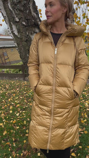 Nova Metallic Down Jacket  | Gold | Jakke fra Mos Mosh