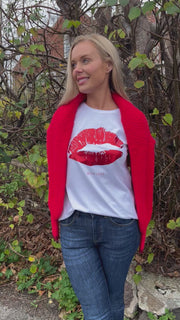 The Kiss Tee 33100 | White Flame | T-Shirt fra Co'couture