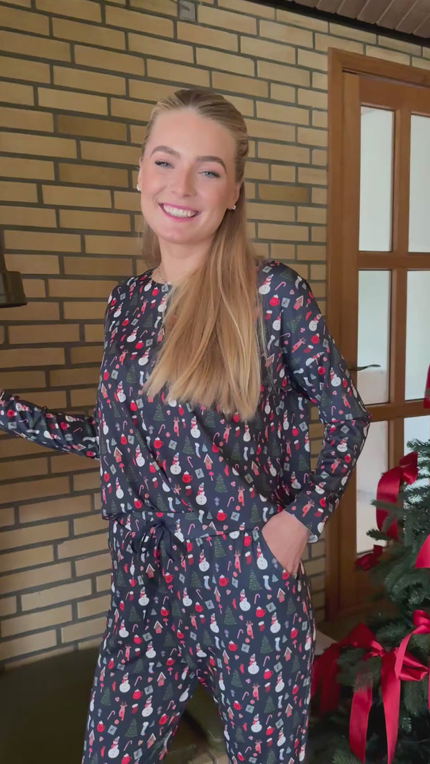 Alma Ls Top | Cookiehouse Navy | Bluse fra Liberté