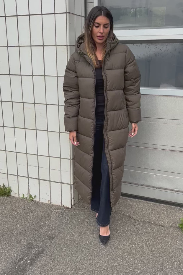 Asta Coat | Mørkegrøn | Frakke fra French Laundry