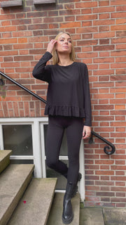 Alma Leggings | Black | Sorte bløde leggings fra Liberté