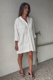 Embla Embroidered Shirt Dress | Skjorte fra Atelier C