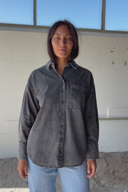 Lisea Shirt 205483 | Vintage Grey Denim | Skjorte fra Freequent