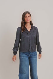 Aldo Baubles Jacq Blouse  | Salute Navy | Bluse fra Mos Mosh