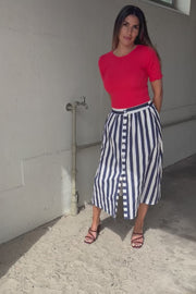 Stripes Button Skirt | Nederdel fra Atelier C