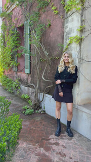 Fro O Neck Cardigan | Black | Strik fra Liberté