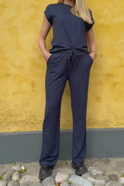 Alma Wide Pants | Night Sky | Bukser fra Liberté