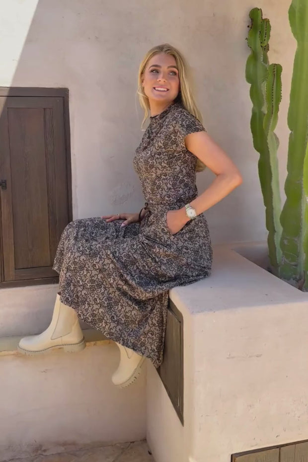 Alma Loose Skirt | Mocca Brown Lace | Nederdel fra Liberté