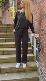 Alma Wide Pants | Black | Bukser fra Liberté