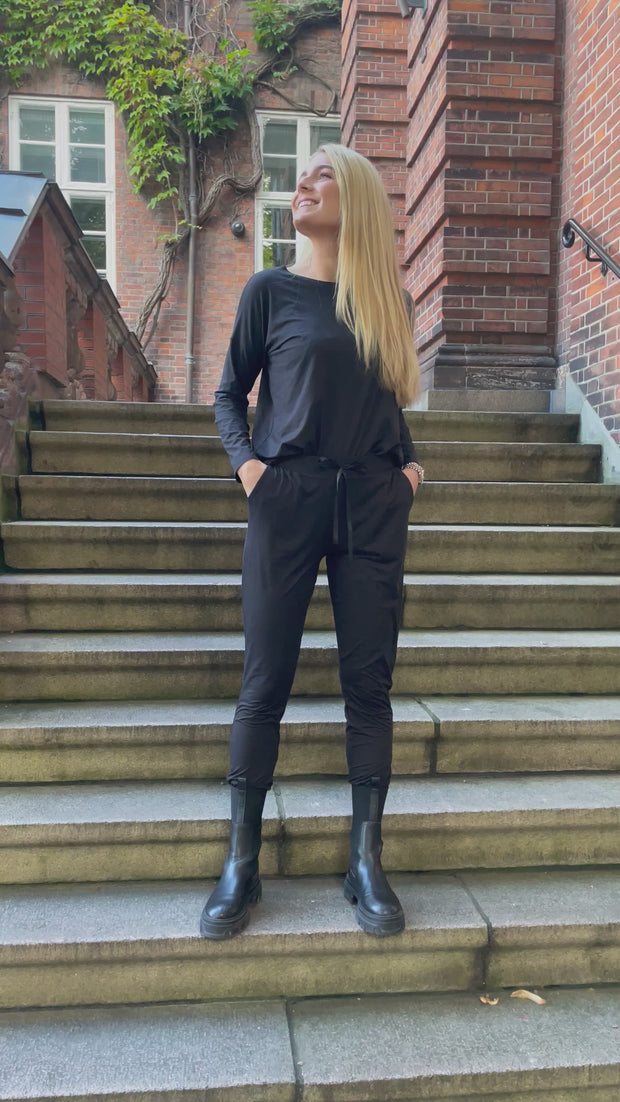 Alma Pants | Sorte | Bløde bukser fra Liberté Essentiel