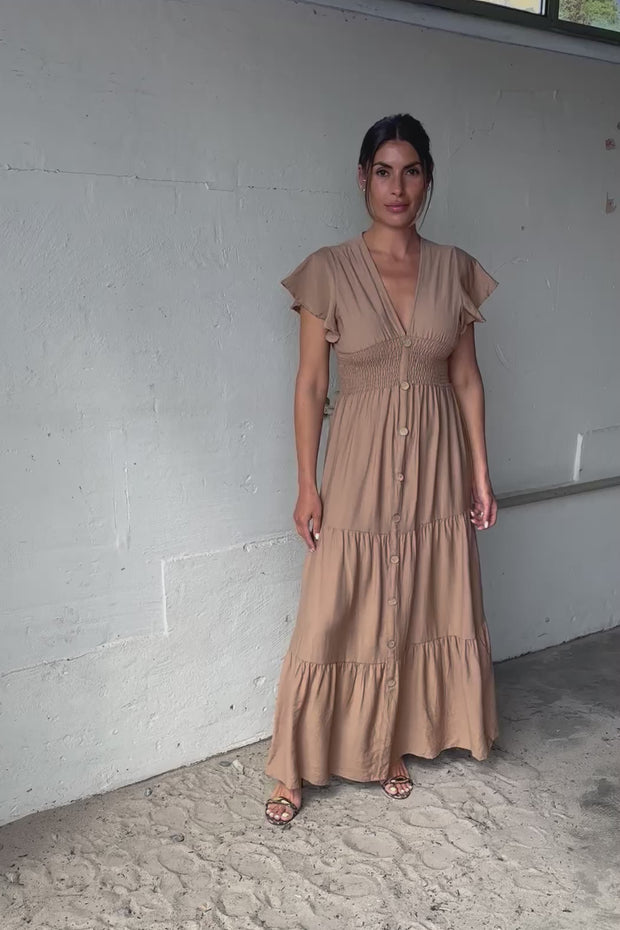 Elizabeth Dress | Light Maroon | Kjole fra Atelier C