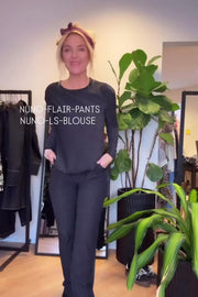 Nuno Ls Boxy Blouse | Black | Bluse fra Liberté