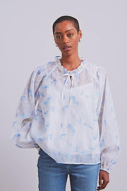 Eisara Flob Blouse  | White | Bluse fra Mos Mosh