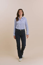 Cecilia Cover Long Jeans | Blue Denim | Jeans fra Mos Mosh