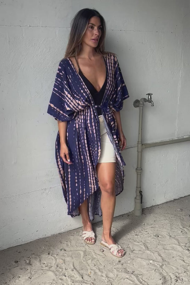 Kauai Kimono | Navy Nude Tiedye | Kimono fra Statebird