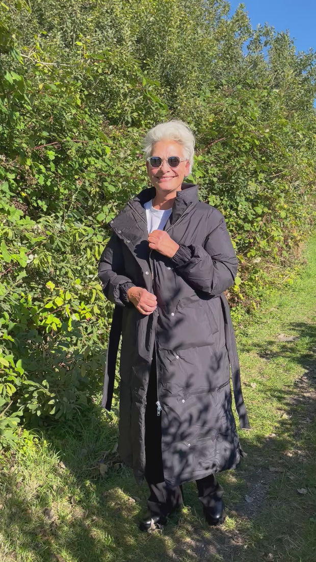 Lilly Long coat | Sort | Frakke fra French Laundry