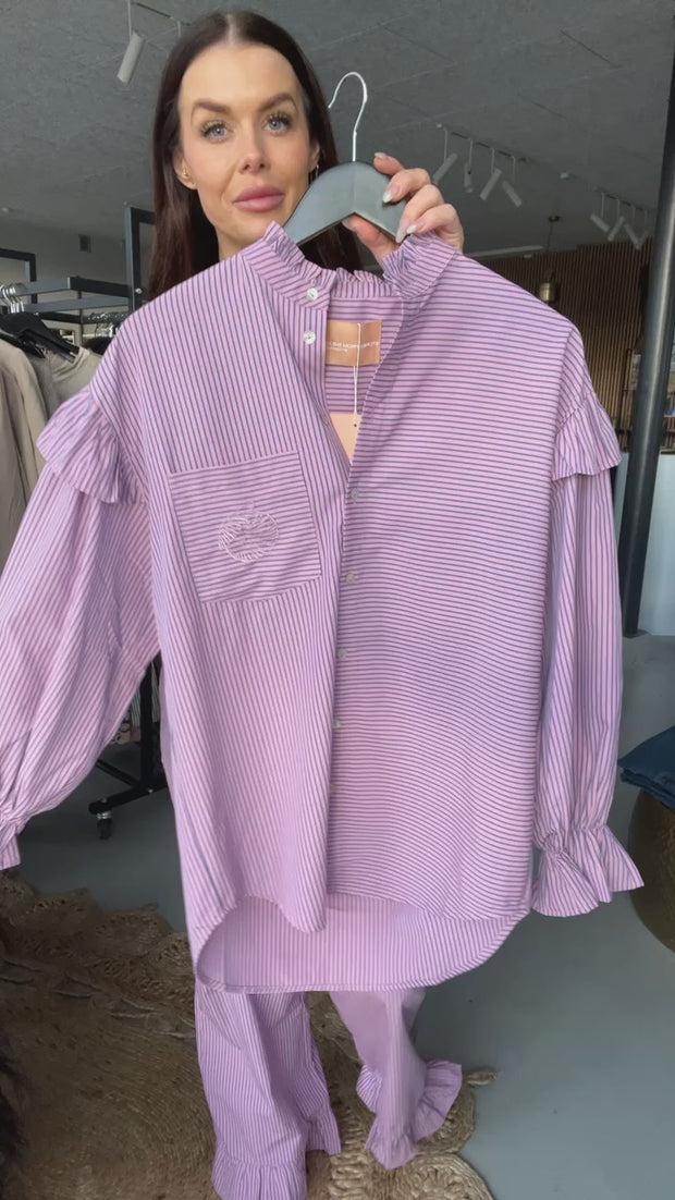 Ocean Vibes Shirt |  Purple | Skjorte fra Stories from the atelier