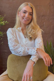 Rigmor Ls Blouse | White | Bluse fra Liberté