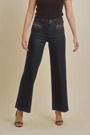 Colette Axelia Jeans Long | Dark Blue | Jeans fra Mos Mosh