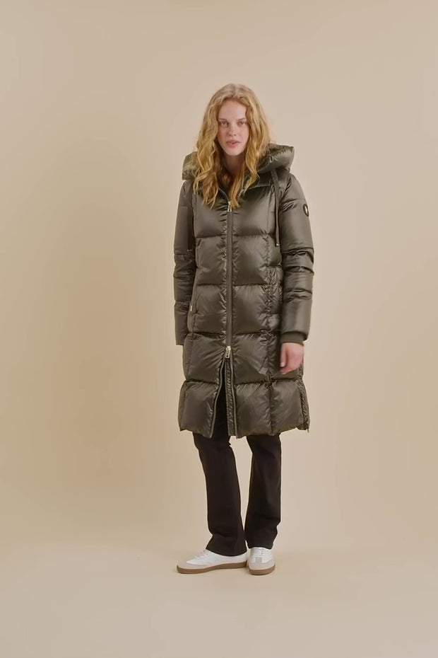 Nova Metallic Down Jacket | Forest Night | Jakke fra Mos Mosh