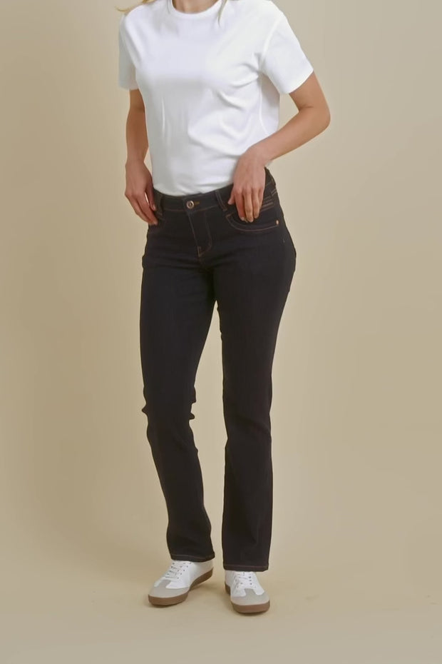 Carla Naomi Deluxe Jeans 32' | Dark Blue | Jeans fra Mos Mosh