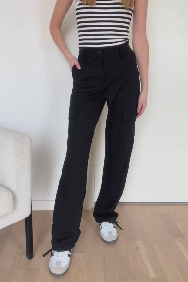 Donna Cargo Pants | Black | Bukser fra State bird