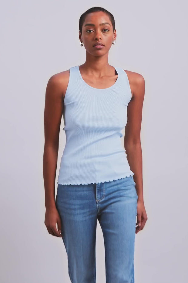 Elaine Seamless Silk Tank Top  | Skyway | T-shirt fra Mos Mosh