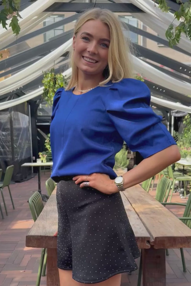 Winnie Blouse | Electric Blue | Bluse fra Liberté