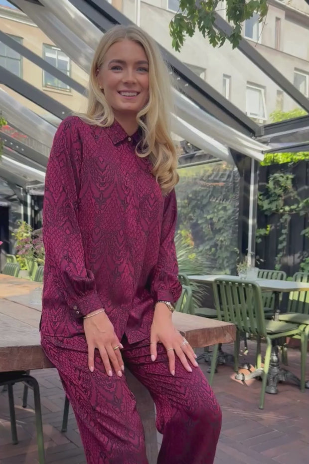 Lala Ls Shirt | Bordeaux | Bluse fra Liberté