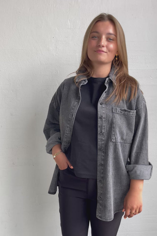 Lisea Shirt 205483 | Vintage Grey Denim | Skjorte fra Freequent