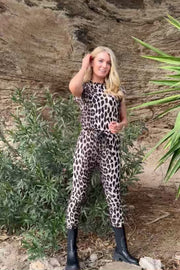 Alma Pants | Big Lux Leo Fossil | Bukser fra Liberté
