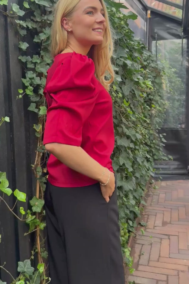 Winnie Blouse | Red | Bluse fra Liberté