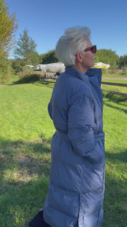 Lilly Long coat | Mørkeblå | Frakke fra French Laundry