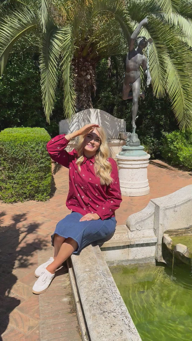 Asta Ashape Skirt | Blue Denim | Nederdel fra Liberté