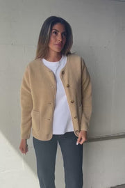 Ada Teddy Jacket | Sand | Jakke fra French Laundry